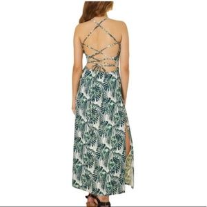 🌴POOF! Palm Print Romper NWT🌴